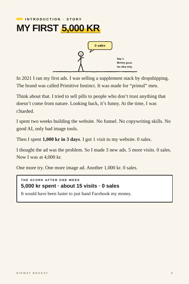 Sample page 1 from 500 KR ANNONSER